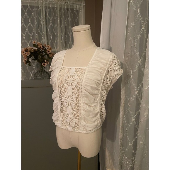 Free People Tops - Free People White Blouse